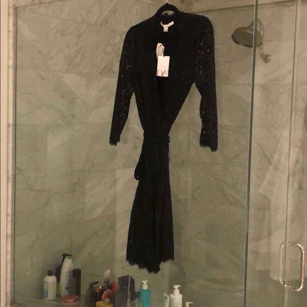 Diane Von Furstenberg wrap lace dress